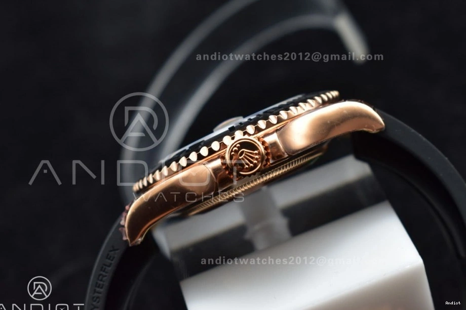 Best Bezel Strap Edition Yacht-Master 116655 VS3135 Rubber VSF on Ceramic 1:1 Oysterflex Black 0302